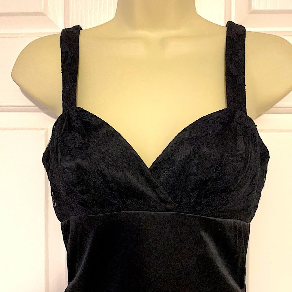 Betsey Johnson Evening Black Silk Dress Size XS - Picture 3 of 5